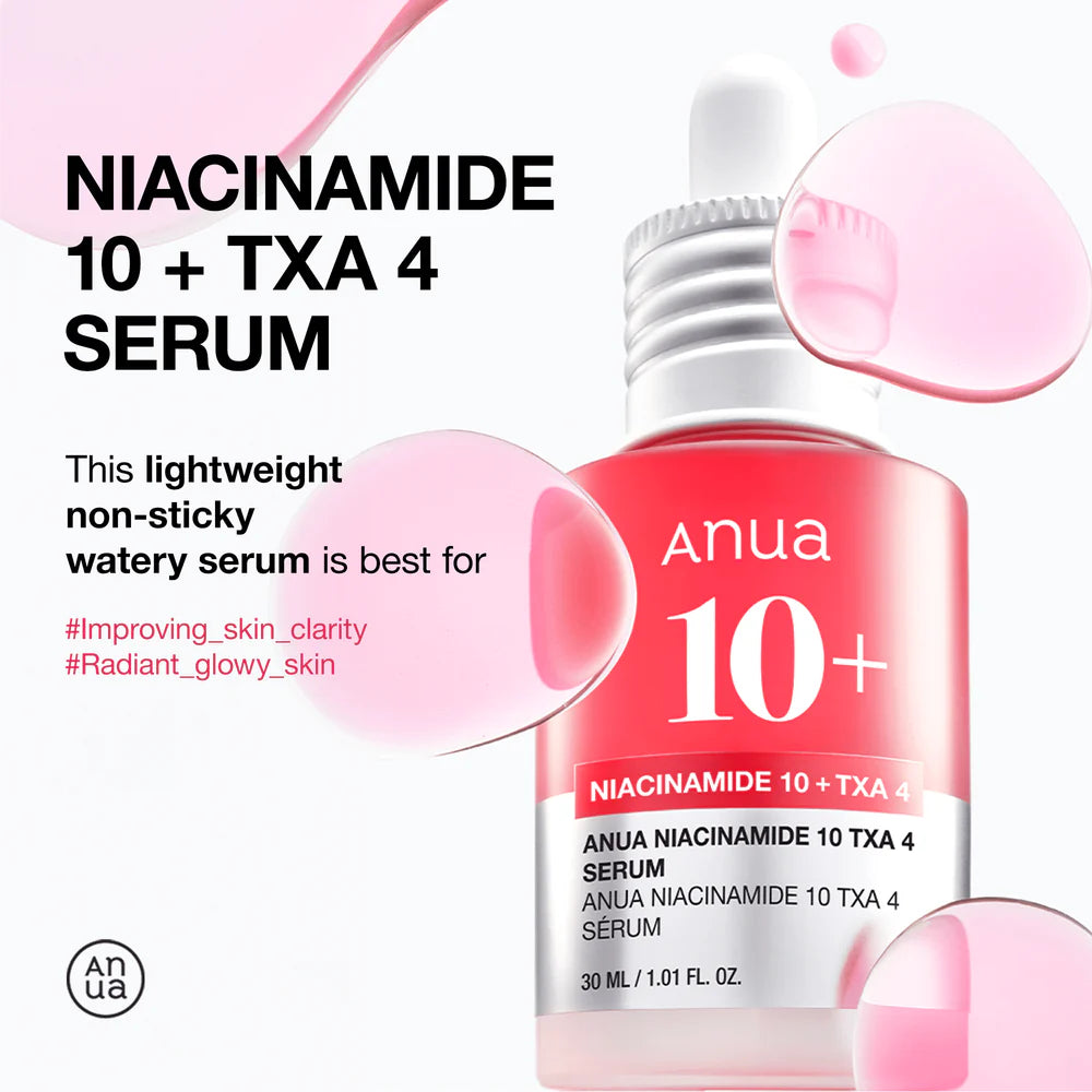 ANUA NIACINAMIDE 10% + TXA 4% SÉRUM ANTI-TACHES & ÉCLAT – 30 ML