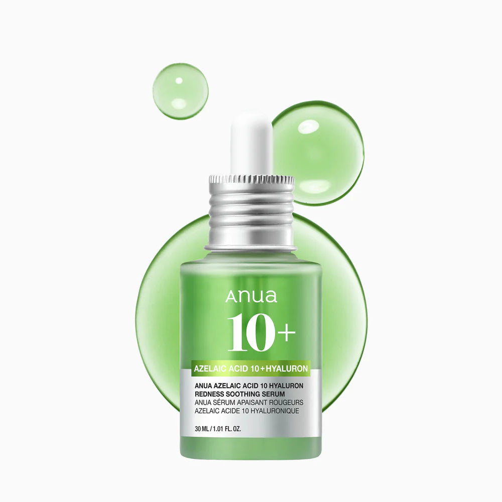 ANUA AZELAIC ACID 10+ HYALURON REDNESS SOOTHING SERUM - 30 ML