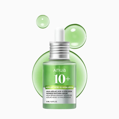ANUA AZELAIC ACID 10+ HYALURON REDNESS SOOTHING SERUM - 30 ML