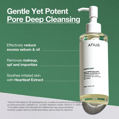 ANUA HEARTLEAF PORE CONTROL CLEANSING OIL - 200 ML