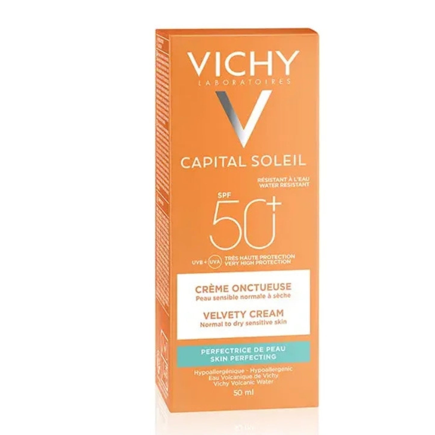 VICHY CAPITAL SOLEIL CRÈME ONCTUEUSE SPF50+ 50 ML = APRÈS-SOLEIL 100 ML OFFERT