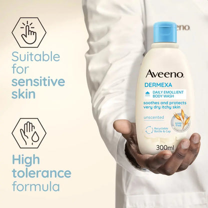 AVEENO DERMEXA DAILY EMOLLIENT BODY WASH - 300 ML