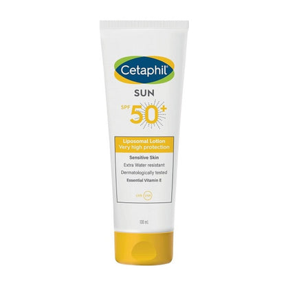 CETAPHIL COFFRET SUN LOTION SPF50+ 100 ML = PROTECTIVE BAUME À LÈVRES 8 ML OFFERT