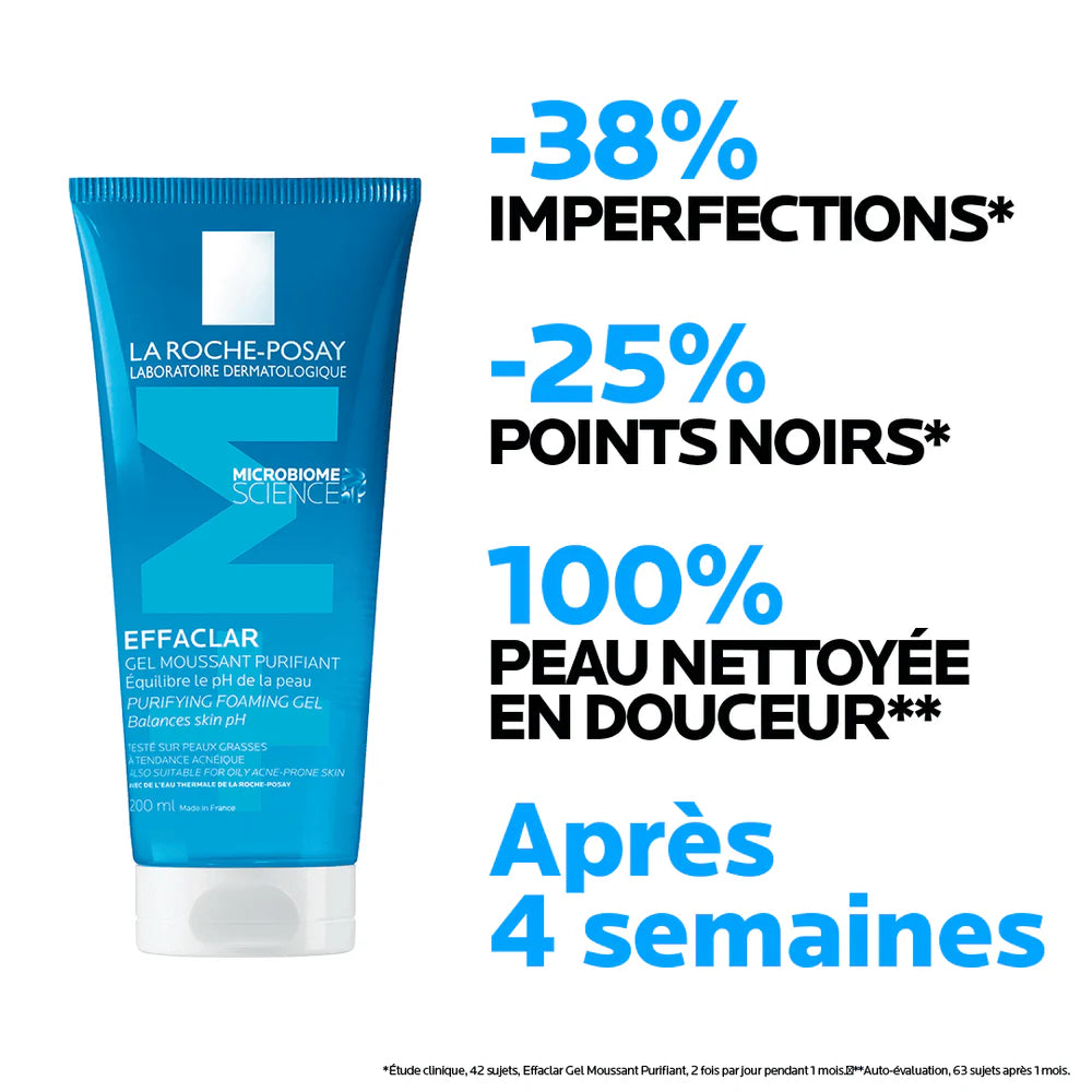 LA ROCHE-POSAY EFFACLAR GEL MOUSSANT - 200 ML