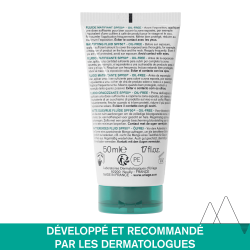 URIAGE HYSÉAC FLUIDE SPF50+ 50 ML = HYSÉAC GEL NETTOYANT 50 ML OFFERT