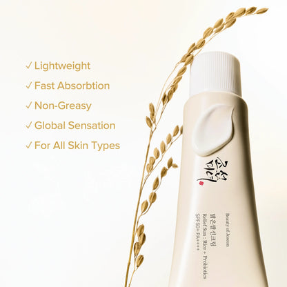 BEAUTY OF JOSEON RELIEF SUN RICE + PROBIOTICS SPF50+ PA++++